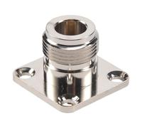 Rastapulz Presa tipo N connettore coassiale a 4 fori da incasso con calice di saldatura,