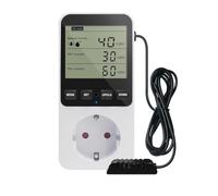 Rastapulz Regolatore 'umidità, regolatore di temperatura, presa 230 V, interruttore di temperatura, termostato per presa, spina EU