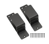 Rastapulz Supporti per barriera per porta, confezione da 2 aste da aprire, per la sicurezza domestica, 2 x 4 supporti per aste per impedire l'accesso non autorizzato