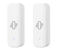 Rastapulz Tuya - 2 sensori di vibrazione intelligenti ZigBee Tuya per monitor con controllo app, protezione di sicurezza, sensore Zigbee
