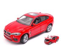 RASTAR 1/24 BMW X6 M 2018 ROSSO MODELLISMO MODELLINO STATICO DIECAST