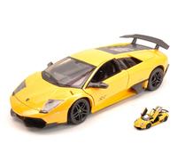 RASTAR 1/24 LAMBORGHINI MURCIELAGO SV 2009 GIALLO MODELLINO STATICO DIECAST