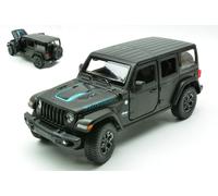 RASTAR 1/24 MODELLISMO JEEP WRANGLER RUBICON 4XE NERO MODELLINO STATICO DIECAST