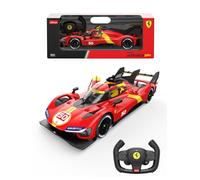 RASTAR 10110 1/14 Modello di auto da corsa Ferrari 499P con licenza ufficiale RC con telecomando a 2,4 GHz, interruttore a 2 velocità, porte apribili, sospensione indipendente, luci di lavoro ed