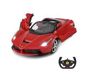 RASTAR - Auto radiocomandata da drifting, modello Ferrari LaFerrari Aperta, in scala 1:14, cabriolet, portiere apribili, luci funzionanti