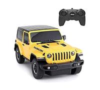 RASTAR Jeep Wrangler JL 1:24 RC Auto giocattolo telecomandata, colore giallo, per bambini e bambine