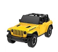 rastar Modellino di auto pressofuso in scala 1:43, compatibile con Jeep Wrangler Rubicon (aperto), colore nero