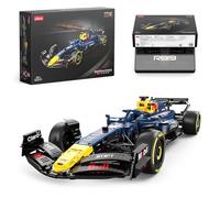 Rastar Red Bull RB19 Formula 1 Car - Kit modellino in scala 1:8 con 2509 pezzi, etichette fai da te, volante funzionale, tetto apribile, confezione regalo per gli appassionati di auto