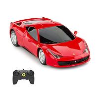 RASTAR - Telecomando per Ferrari giocattolo, telecomando per Ferrari 458 Italia in scala 1:24, Ferrari giocattolo rossa.