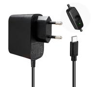 RasTech Alimentatore per Raspberry Pi 5 USB-C 27W con Interruttore 5,1V, 5A Multi-Voltaggio Protezioni Integrate GaN Alimentatore per Raspberry Pi 5 16 GB/8GB/4GB/2GB