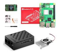 RasTech Raspberry Pi 5 16GB Kit con Active Cooler, Pi 5 ABS alloggiamento e cacciavite e scheda di garanzia