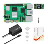 RasTech Raspberry Pi 5 8 GB Kit con 27W alimentatore PI5 5.1V 5A 4 PC dissipatore di calore cacciavite e scheda di garanzia