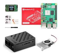 RasTech Raspberry Pi 5 8 GB Kit con Active Cooler Pi 5 ABS alloggiamento e cacciavite e scheda di garanzia
