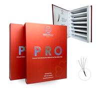 RASTELLI Estensioni Di Ciglia 840 Mazzi Prefatti | Ciglia Volume Fatti A Mano Base Fine e Punta - Premade Fans Eyelash Estensioni Multi-Selezione da 4D a 10D (L - MIX)