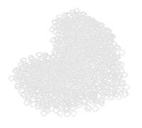 RASTKY 1000 Pezzi di Graziosi Ciondoli a Forma di Cuore con Perle per la Creazione di Gioielli Fai da Te, Materiale in Resina Antigraffio, Adatti per Accessori di Abbigliamento e Borse, Perline (15