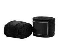 RASTKY 2 Pezzi 2,5 M Cinturino Elastico da Boxe Avvolge Le Mani Traspirante Che Assorbe l'umidità Rosso Blu per Competizioni MMA (Black)