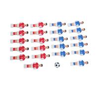 RASTKY 22 Pezzi di Ricambio per Giocatore di Calcio Balilla in Resina Rosso Blu Accessori per Macchina da Calcio Balilla con Pallone da, Design Realistico per Macchina da 4824, Ideale per Partite