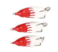 RASTKY 3 Pezzi di Conversione di Paillettes Morbido Artificiale Testa di Serpente Esca Esca Realistica Azione di Nuoto per gli Appassionati di Pesca (2#)