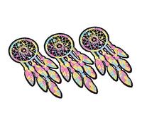 RASTKY 3 Toppe in Stoffa Ricamate Cucite a Mano - Applicazioni Decorative ColorateVestiti, Giacche, Jeans, Cappelli, Magliette - PerfetteCopri le Imperfezioni e Migliora il Tuo Stile