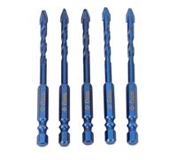 RASTKY 5 Pezzi 6 Mm Bit di Trapano Eccentrico con Gambo Esadecimale 1/4 Pollici - Trapano Storto di Tungsteno Bitmasoneria, Cemento e Cemento