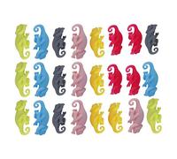 RASTKY 6 Pezzi/set Identificatori per Etichette per Bicchieri da Vino - Adorabile Design a Forma di Animale Cartone Animato - Pennarelli Colorati per Bevande per un Facile Monitoraggio della Tazza -