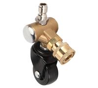 RASTKY Adattatore in Ottone Resistente per Ruota Articolata Dell'idropulitrice per la Pulizia del Carro Domestica e Professionale, Connettore Rapido da 1/4 di Pollice