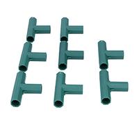 RASTKY Adattatore per Picchetto da Giardino Connettore a T Durevole per Supporto delle Piante, Crea Struttura del Telaio, Giunto da 8 Pezzi per Tubo da 0,6 Pollici di Diametro, Portante Stabile, per