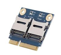 RASTKY Adattatore per Schede di Memoria PCI Express a PCI E - PCIE a Doppio Secure Digital Adapter Adapter Card Converter Extender Card Notebooks