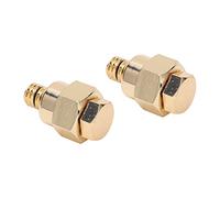 RASTKY Adattatore Terminale Batteria Lato Corto 2 Pezzi - Ottone Filettatura NPT 3/8 Pollici Collegamenti per Montaggio Laterale Positivo e Negativo