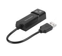 RASTKY Adattatore USB 2.0 a Ethernet, Scheda Cablata RJ45 Desktop per Laptop 10/100 Mbps, Compatibile con ABS Leggero