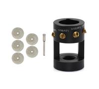 RASTKY Affilatrice per Elettrodi di Tungsteno Premium con Testa Multi-angolo per Saldatura TIG, Materiale Durevole in Lega di Alluminio, 5 Mole Diamantate, Colore Nero