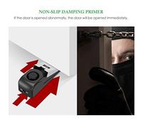 RASTKY Allarme Fermaporta Allarme Portatile da 120 DB per Ingresso Forte Fermaporta per Appartamento Domestico, Materiale ABS in Acciaio Inossidabile (Colore assortito)