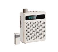 RASTKY Amplificatore per Microfono Professionale Wireless Suono Chiaro Amplificatore Vocale Portatile Ricaricabile a Lunga Durata della Batteria per Guide Turistiche per Insegnanti, Materiale ABS