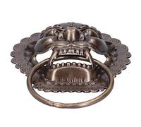 RASTKY Anello per Porta con Testa di Animale Antico, Parte di Ricambio in Ottone Squisito per L'eleganza della Trazione Pesante, 26 X 19 Cm, in Bronzo, per Raccordi Hardware