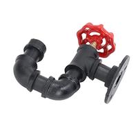 RASTKY Appendiabiti per Tubi Industriali Appendiabiti da Parete per Asciugamani Rustici Resistenti con Hardware per la Casa, Asciugamani da per Bagno in Ferro (B)