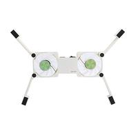 RASTKY Base di Raffreddamento per Laptop Pieghevole Supporto USB per Raffreddamento con Luce LED, Doppie Ventole, Interruttore di Sicurezza per Raffreddatore per Radiatore PC Notebook, Supporto