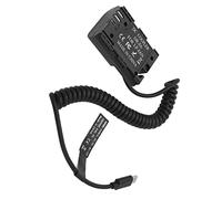 RASTKY Batteria Fittizia con Accoppiatore CC Completamente Decodificato per Fotocamere 5D3 6D 7D2 80D, Alimentazione Stabile