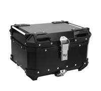 RASTKY Bauletto per Moto Resistente All'acqua da 32 Litri Durevole per Riporre il Casco per Scooter Universale in Lega di Alluminio Nero (BLACK)