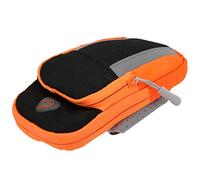 RASTKY Borsa da Braccio Riflettente da Arrampicata con Multitasche per attività di Fitness, Borsa da Braccio Impermeabile per Telefono per P20 Pro e 7t, Circonferenza del Regolabile per Yoga (BLACK)