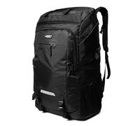 RASTKY Borsa da Ciclismo Impermeabile per Zaino da Alpinismo di Grande capacità da 80 Litri per la Corsa da Jogging Verde Militare 24,4 * 15,7 * 8,7 Pollici (#4) (BLACK)