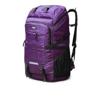 RASTKY Borsa da Ciclismo Impermeabile per Zaino da Alpinismo di Grande capacità da 80 Litri per la Corsa da Jogging Verde Militare 24,4 * 15,7 * 8,7 Pollici (#4) (PURPLE)