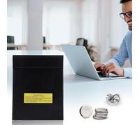 RASTKY Borsa di Sicurezza LiPo Ignifuga, Resistente Al Calore, per Riporre Batterie Al Litio, Custodia Portatile di Due Dimensioni per i Viaggiatori (taglia piccola)