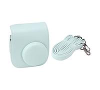 RASTKY Borsa PER Fotocamera Istantanea PU PETURA PER CAMERA INSTANTE CAMPARE CINDABILE REGOLABILE CASA CAMERA INSTATIVA PER VIAGGI IL PELLE CELLINE CELLINE CAMPING (Verde menta)