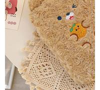 RASTKY Borsa per Laptop Morbida e Soffice con Coniglietti Carini per Ridurre L'attrito, Ideale per L'uso Domestico in 3 Colori a Scelta (BROWN)