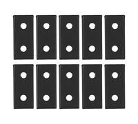 RASTKY Bretelle Piatte Dritte 10 Pezzi Piastra di Fissaggio Piatta in Lega di Alluminio 2 Fori Staffa di Fissaggio in Metallo Antiruggine Piastra di Rammendo Resistente da Tavolo (2020)