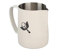 RASTKY Brocca per Schiuma di Latte in Acciaio Inossidabile Durevole e Professionale per la Preparazione del caffè 600 Ml (WHITE)