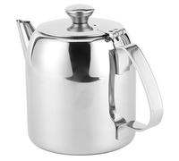 RASTKY Caffettiera e Teiera in Acciaio Inossidabile con Beccuccio Corto - Bollitore IdealeHotel e RistorantiElegante Servizio di Bevande Calde e Fredde da 20 Once (20 once (circa 500 ml))