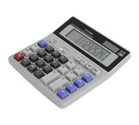 RASTKY Calcolatrice da Ufficio di Base con Schermo LCD a 12 Cifre Ad Energia Solare per il Calcolo delle Imposte, Ampio Display per Ufficio Desktop