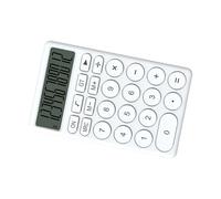 RASTKY Calcolatrice Tascabile Portatile Funzionamento Semplice Pulsanti Silenziosi Portatili Leggeri per Studenti Bianco 1 X Calcolatrice per Cartoni Animati (WHITE)