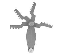 RASTKY Calibro per Filettatura a T Misurazione del Passo della Vite Whitworth - Calibro per Taglio del Passo di 30 Gradi, Strumento di Misurazione della Filettatura in Acciaio Al Carbonio con